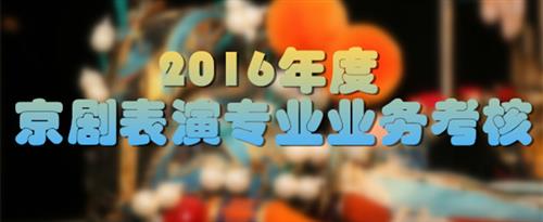 我的逼又嫩又白又白又胖又好日国家京剧院2016年度京剧表演专业业务考...